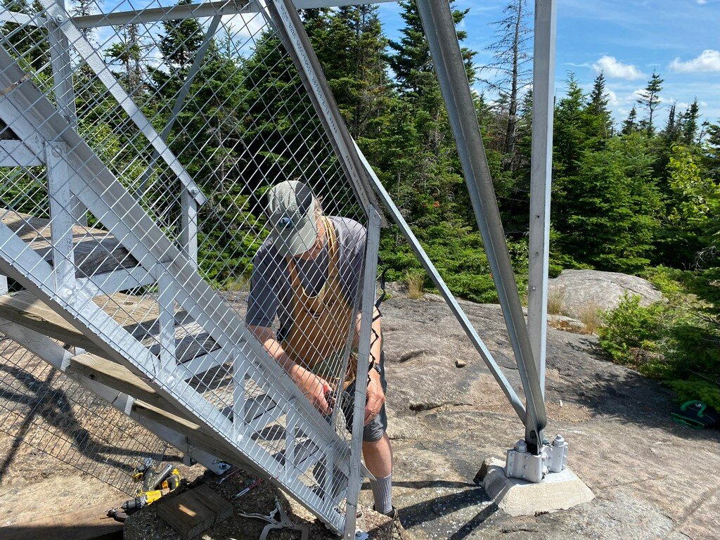 Doug Working On Safety Fence