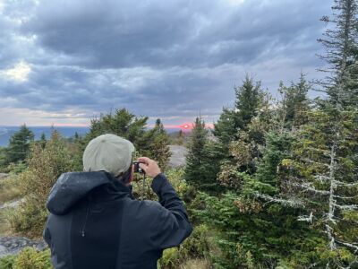 Bob Taking Picture Of Sunset